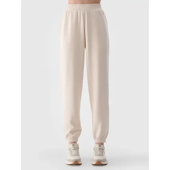 4F spodnie dresowe treningowe damskie 4FWSS25TTROF1010 beżowe, Kolor: beżowy, Rozmiar: M, 6 zdjęcie