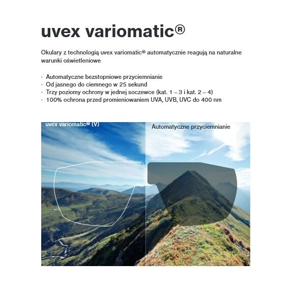 UVEX Okulary pace perform V (53/3/048/8805/UNI) białe, Kolor: biały, Rozmiar: one size, 6 zdjęcie