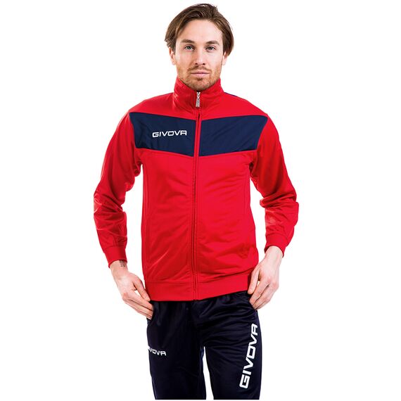 GIVOVA dres męski komplet spodnie i bluza TR018 czerwony, Kolor: czerwony, Rozmiar: 3XL, 6 zdjęcie