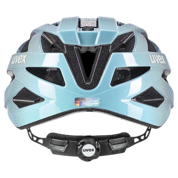 UVEX I-Vo kask rowerowy unisex z regulacją rozmiaru i technologią inmould niebieski/czarny, Kolor: niebieski, Rozmiar: 56-60, 4 zdjęcie UVEX I-Vo kask rowerowy unisex z regulacją rozmiaru i technologią inmould niebieski/czarny, Kolor: niebieski, Rozmiar: 56-60, 4 zdjęcie