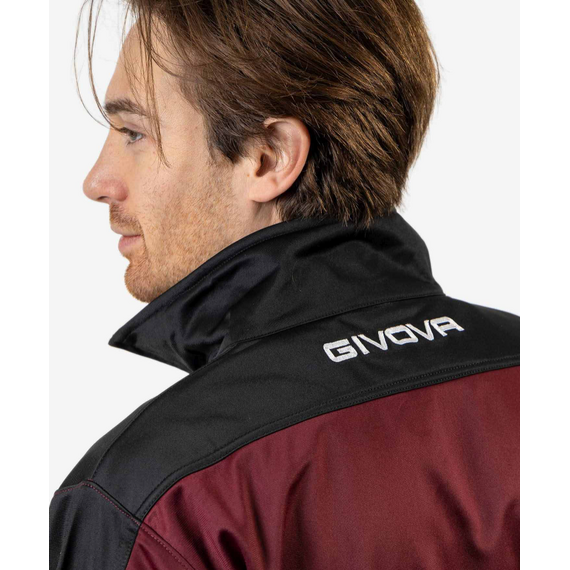 GIVOVA dres męski komplet spodnie i bluza TR036 czerwony, Kolor: grantowy, Rozmiar: 2XL, 4 zdjęcie