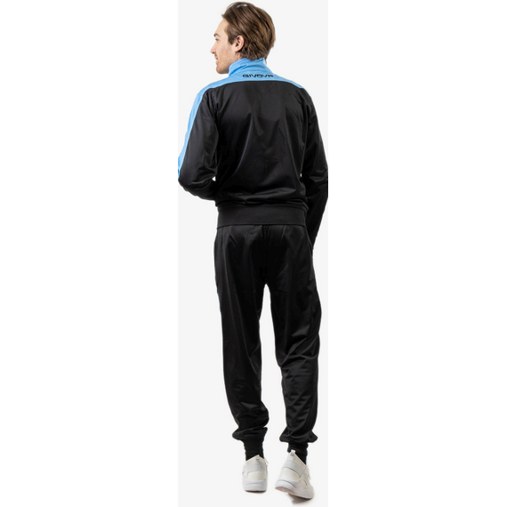 GIVOVA dres męski komplet spodnie i bluza TR036 czarny, Kolor: czarny, Rozmiar: XL, 2 zdjęcie