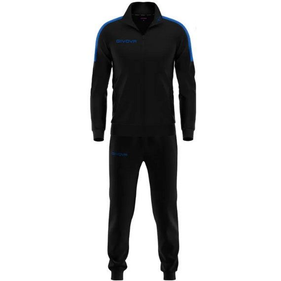 GIVOVA dres męski komplet spodnie i bluza TR033 czarny, Kolor: czarny, Rozmiar: 3XL
