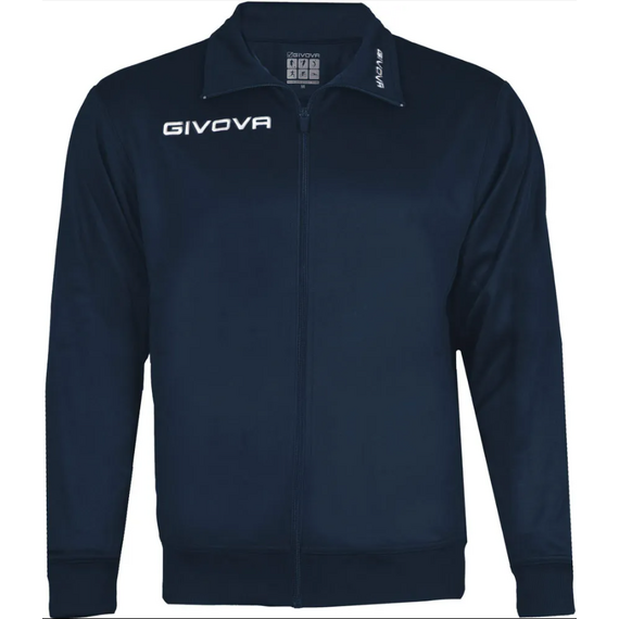 GIVOVA bluza sportowa męska treningowa na zamek MA022 niebieska, Kolor: grantowy, Rozmiar: S
