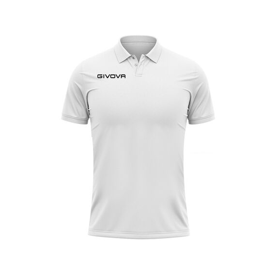 GIVOVA koszulka polo sportowa męska PK01 biała, Kolor: biały, Rozmiar: XL