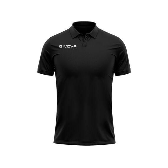 GIVOVA koszulka polo sportowa męska PK01 czarna, Kolor: czarny, Rozmiar: XL, 2 zdjęcie