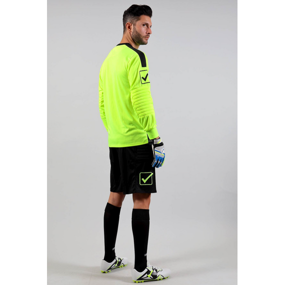 GIVOVA komplet bramkarski bluza i spodenki z ochraniaczami KITP009, Kolor: żółty, Rozmiar: S, 5 zdjęcie