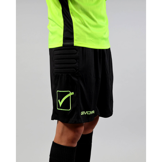 GIVOVA komplet bramkarski bluza i spodenki z ochraniaczami KITP009, Kolor: żółty, Rozmiar: XL, 3 zdjęcie