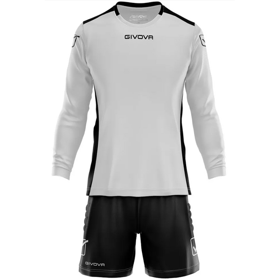 GIVOVA komplet bramkarski koszulka i spodenki z ochraniaczami KITP009 szary, Kolor: szary, Rozmiar: 2XL