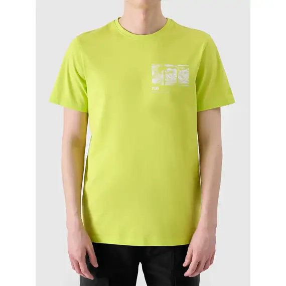 4F t-shirt bawełniany męski koszulka 4FRSS24TTSHM2106 zielony, Kolor: zielony, Rozmiar: XL, 5 zdjęcie