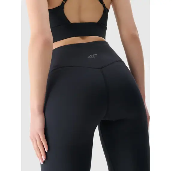 4F legginsy sportowe damskie z wysokim stanem 4FRSS25TFTIF306 czarne, Kolor: czarny, Rozmiar: XS, 4 zdjęcie