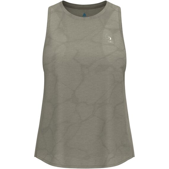 Koszulka damska bez rękawów Odlo ZEROWEIGHT ENGINEERED CHILLTEC Tank crew neck, Kolor: szary, Waga: 0.2, Rozmiar: S