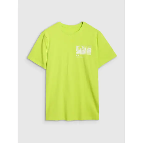 4F t-shirt bawełniany męski koszulka 4FRSS24TTSHM2106 zielony, Kolor: zielony, Rozmiar: M, 6 zdjęcie