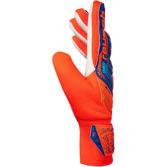 Reusch rękawice bramkarskie Attrakt Freegel Silver, Kolor: pomarańczowy, Rozmiar: 8, 3 zdjęcie