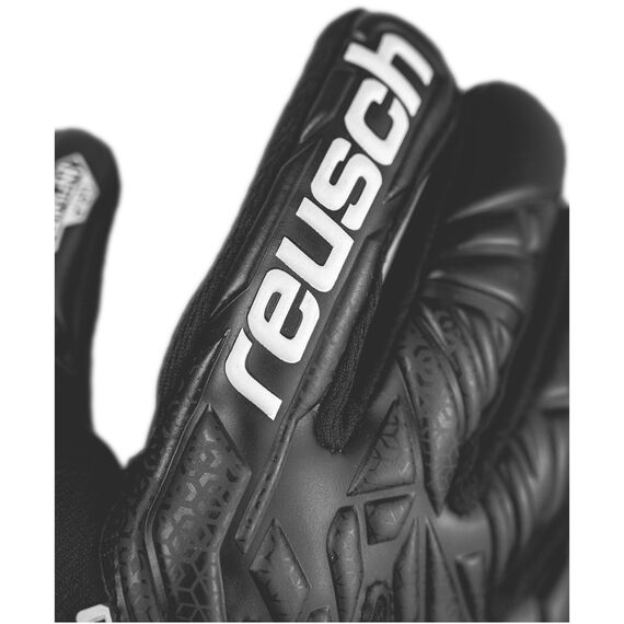 REUSCH rękawice bramkarskie Attrakt Infinity NC Junior, Kolor: czarny, Rozmiar: 4, 5 zdjęcie