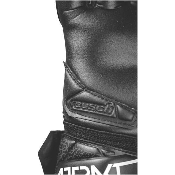 REUSCH rękawice bramkarskie Attrakt Infinity NC Junior, Kolor: czarny, Rozmiar: 4, 4 zdjęcie