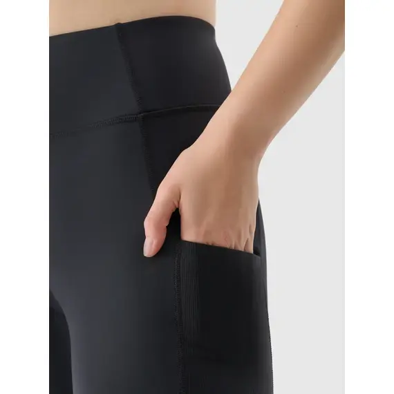 4F legginsy sportowe damskie do ćwiczeń 4FWSS25TFTIF304 czarne, Kolor: czarny, Rozmiar: L, 5 zdjęcie