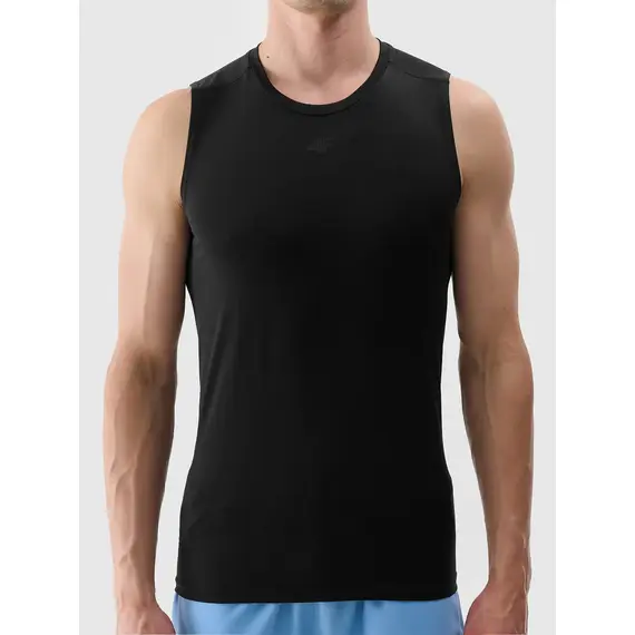 4F koszulka męska bezrękawnik treningowy 4FWSS25TFSLM461 czarna, Kolor: czarny, Rozmiar: L, 5 zdjęcie