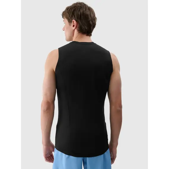 4F koszulka męska bezrękawnik treningowy 4FWSS25TFSLM461 czarna, Kolor: czarny, Rozmiar: XL, 2 zdjęcie