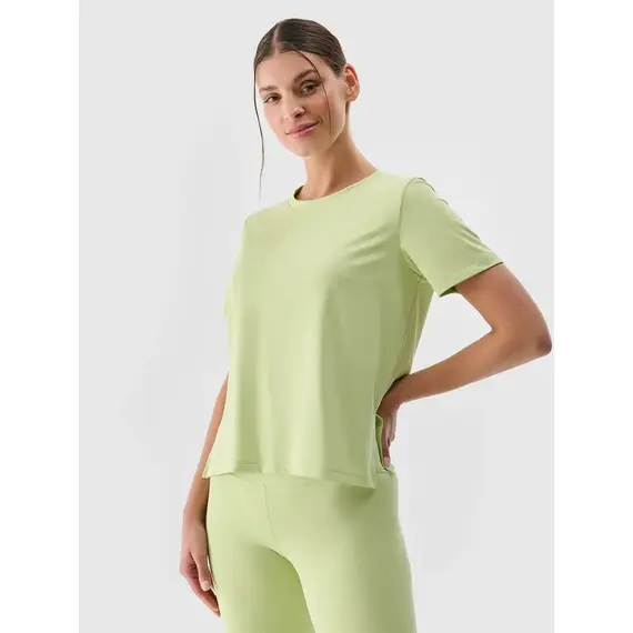 4F t-shirt damska koszulka treningowa 4FRSS25TFTSF1236 zielona, Kolor: zielony, Rozmiar: L, 2 zdjęcie