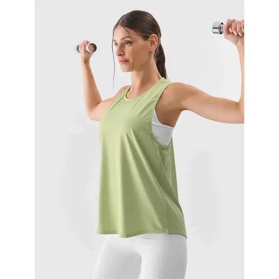 4F koszulka damska bez rękawów treningowa 4FWSS25TFSLF412 zielona, Kolor: zielony, Rozmiar: S, 7 zdjęcie 4F koszulka damska bez rękawów treningowa 4FWSS25TFSLF412 zielona, Kolor: zielony, Rozmiar: S, 7 zdjęcie