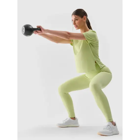 4F t-shirt damska koszulka treningowa 4FRSS25TFTSF1236 zielona, Kolor: zielony, Rozmiar: M, 7 zdjęcie