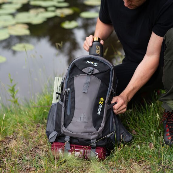 NILS CAMP plecak turystyczny trekkingowy 40L NC1733 czarny, Kolor: czarny, Rozmiar: one size, 3 zdjęcie