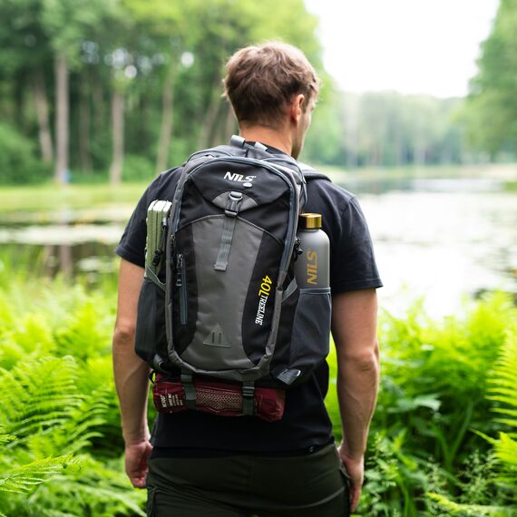 NILS CAMP plecak turystyczny trekkingowy 40L NC1733 czarny, Kolor: czarny, Rozmiar: one size, 2 zdjęcie