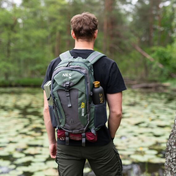 NILS CAMP plecak turystyczny trekkingowy 40L NC1733 zielony, Kolor: zielony, Rozmiar: one size, 4 zdjęcie