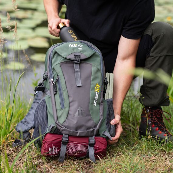 NILS CAMP plecak turystyczny trekkingowy 40L NC1733 zielony, Kolor: zielony, Rozmiar: one size, 3 zdjęcie