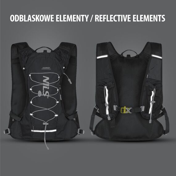 NILS CAMP plecak biegowy z miejscem na bukłak 12L JOURNEY NC1797 czarny, Kolor: czarny, Rozmiar: one size, 13 zdjęcie
