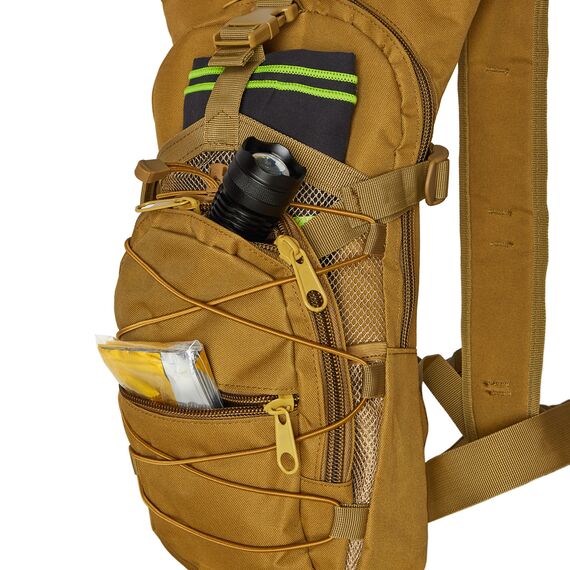 NILS CAMP plecak biegowy z miejscem na bukłak 15L CRAB NC1732 brązowy, 2 zdjęcie