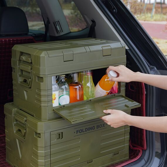 NILS CAMP skrzynia turystyczna kempingowa przechowywania 50L NCB4003 zielona, Kolor: zielony, Rozmiar: 50l, 11 zdjęcie