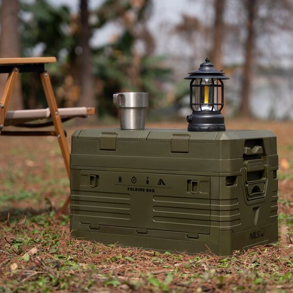 NILS CAMP skrzynia turystyczna kempingowa przechowywania 50L NCB4003 zielona, Kolor: zielony, Rozmiar: 50l, 9 zdjęcie