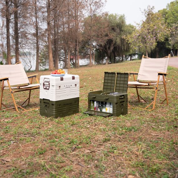 NILS CAMP skrzynia turystyczna kempingowa przechowywania 50L NCB4003 zielona, Kolor: zielony, Rozmiar: 50l, 6 zdjęcie