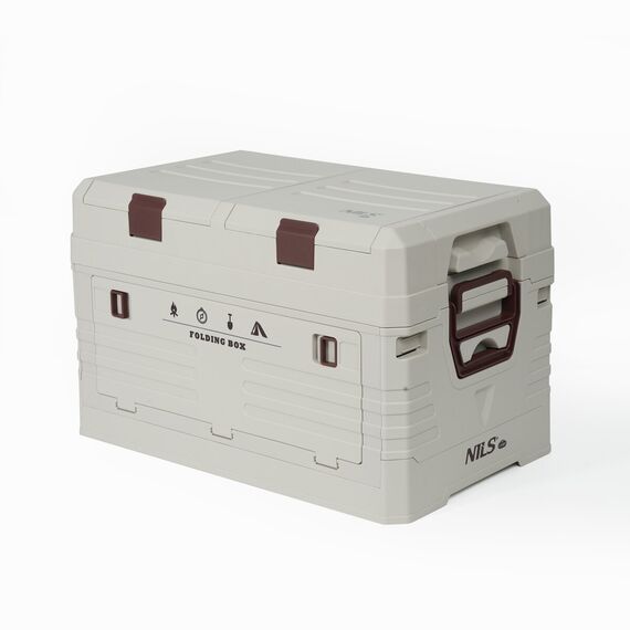 NILS CAMP skrzynia turystyczna kempingowa do przechowywania 50L NCB4003 szara, Kolor: szary, Rozmiar: 50l