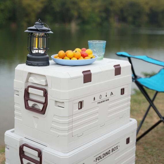 NILS CAMP skrzynia turystyczna kempingowa do przechowywania 50L NCB4003 szara, Kolor: szary, Rozmiar: 50l, 3 zdjęcie