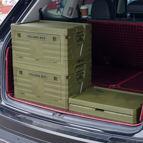 NILS CAMP skrzynia turystyczna kempingowa przechowywania 50L NCB4004 zielona, Kolor: zielony, Rozmiar: 50l, 12 zdjęcie
