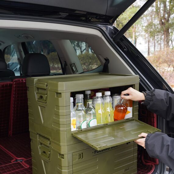 NILS CAMP skrzynia turystyczna kempingowa przechowywania 50L NCB4004 zielona, Kolor: zielony, Rozmiar: 50l, 11 zdjęcie