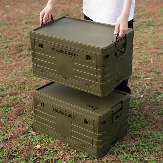 NILS CAMP skrzynia turystyczna kempingowa przechowywania 50L NCB4004 zielona, Kolor: zielony, Rozmiar: 50l, 6 zdjęcie