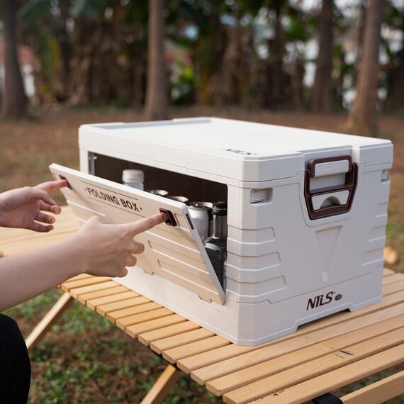 NILS CAMP skrzynia turystyczna kempingowa przechowywania 50L NCB4004 szare, Kolor: szary, Rozmiar: 50l, 10 zdjęcie