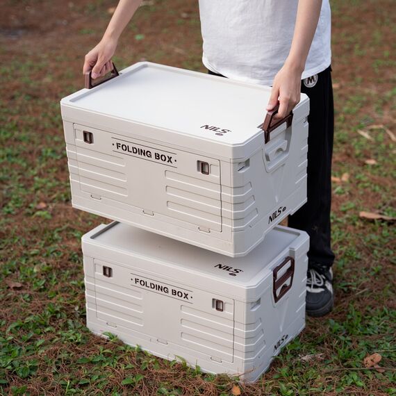 NILS CAMP skrzynia turystyczna kempingowa przechowywania 50L NCB4004 szare, Kolor: szary, Rozmiar: 50l, 6 zdjęcie