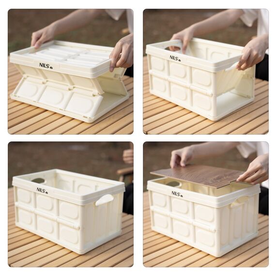 NILS CAMP skrzynia turystyczna kempingowa przechowywania 15L NCB4007 biały, 16 zdjęcie