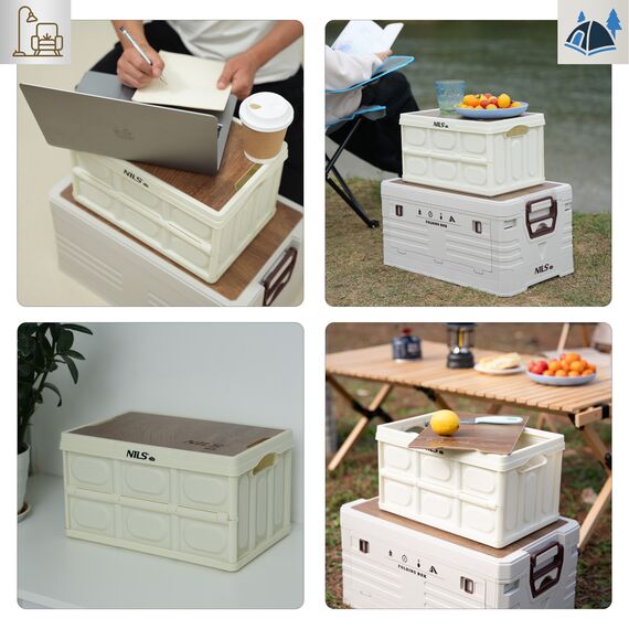 NILS CAMP skrzynia turystyczna kempingowa przechowywania 15L NCB4007 biały, 13 zdjęcie