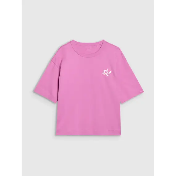 4F t-shirt damski koszulka bawełniana 4FWSS25TTSHF1967 różowa, Kolor: różowy, Rozmiar: S, 8 zdjęcie