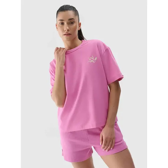 4F t-shirt damski koszulka bawełniana 4FWSS25TTSHF1967 różowa, Kolor: różowy, Rozmiar: M, 6 zdjęcie 4F t-shirt damski koszulka bawełniana 4FWSS25TTSHF1967 różowa, Kolor: różowy, Rozmiar: M, 6 zdjęcie