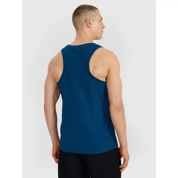 4F koszulka bez rękawów męska do ćwiczeń 4FWSS25TSLEM122 niebieska, Kolor: niebieski, Rozmiar: S, 3 zdjęcie