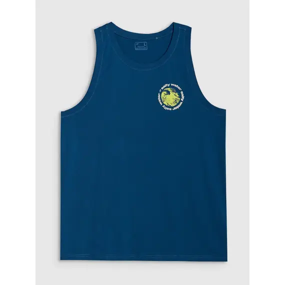 4F koszulka bez rękawów męska do ćwiczeń 4FWSS25TSLEM122 niebieska, Kolor: niebieski, Rozmiar: L, 7 zdjęcie