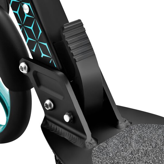 NILS EXTREME hulajnoga miejska z hamulcem ręcznym HM124T turkusowa, Kolor: niebieski, Waga: 6 kg, 5 zdjęcie