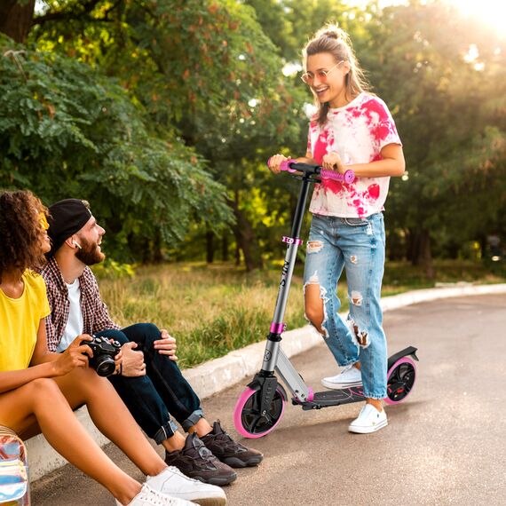 NILS EXTREME hulajnoga damska miejska składana z dużymi kołami HM127, 6 zdjęcie